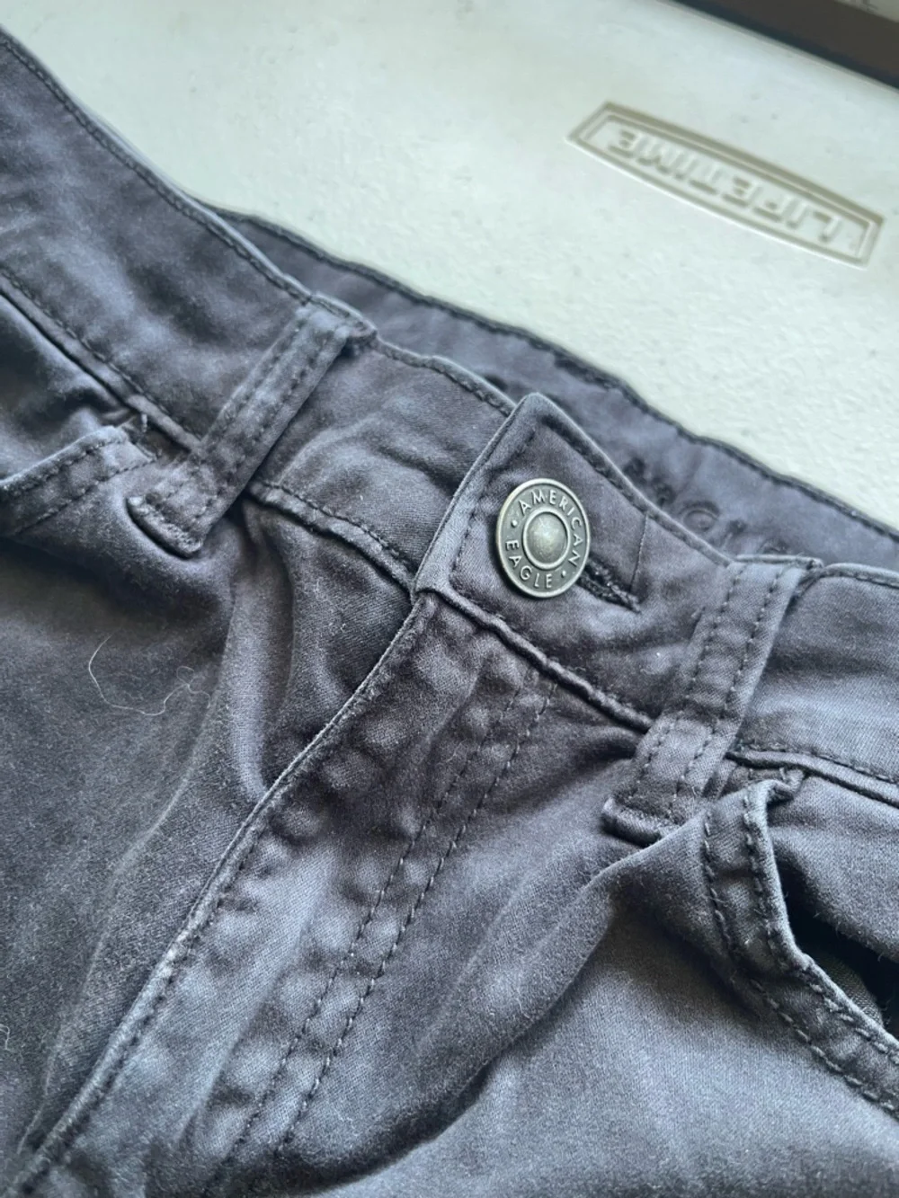 American Eagle Next Level Skinny Jeans Women’s 0 Short Black Mid Rise Stretch